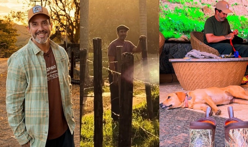André Marques mostra nova rotina rural e reforma do sítio que herdou do pai morto em 2025; fotos - QTU Questões do Universo