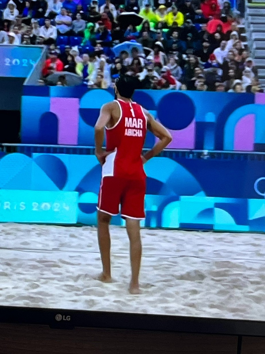 Jogador de vôlei de praia, Mohamed Abicha - Foto: Reprodução