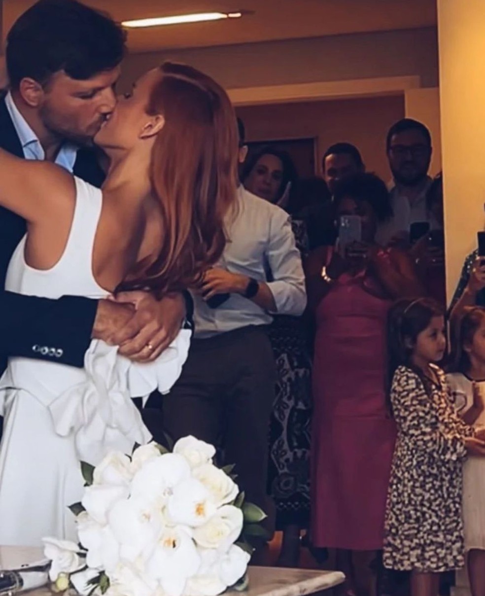 Jade Barbosa se casa com o administrador Leandro Fontanesi — Foto: Instagram