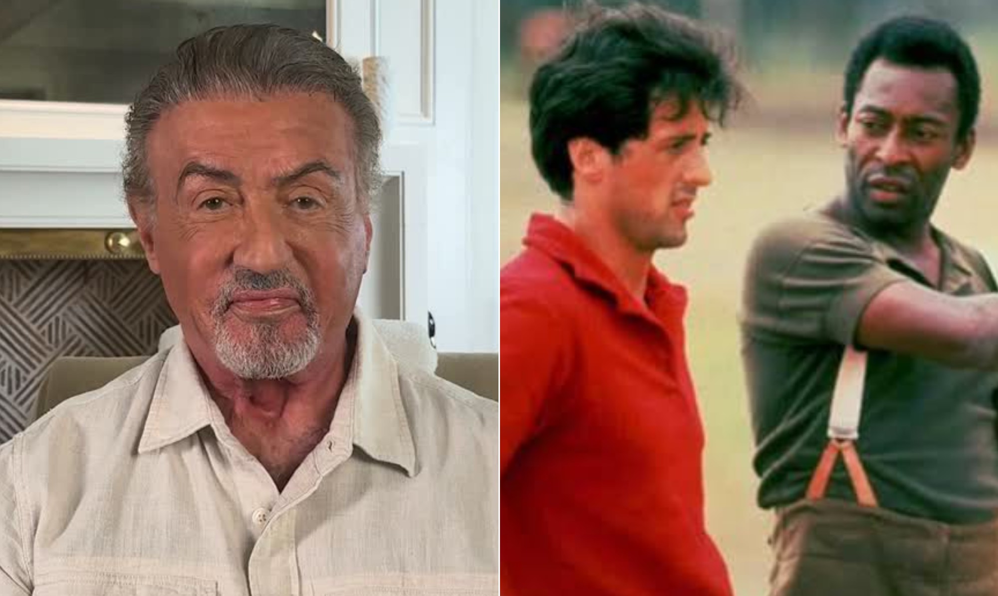 Sylvester Stallone relembra situação inusitada com Pelé em bastidor de filme: 'Quebrou meu dedo mindinho'