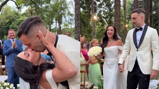 Léo Ortiz, do Flamengo, e Maitê Lo Sardo celebram união religiosa em cenário paulista