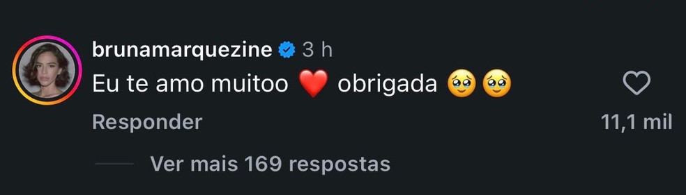 Bruna Marquezine se declara ao namorado, Shawn Mendes — Foto: Reprodução