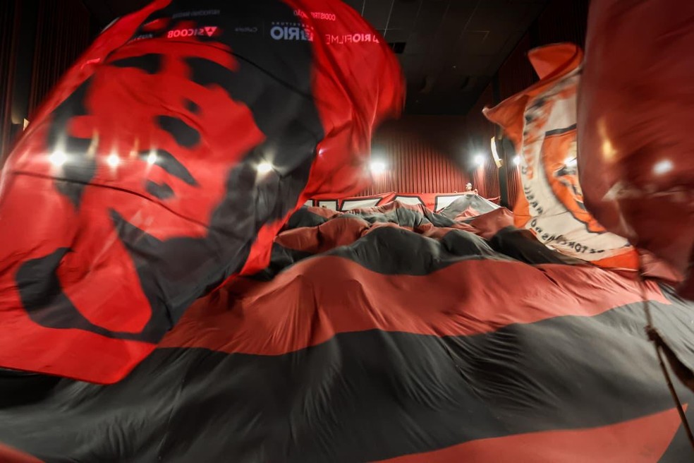 Sala de cinema virou arquibancada — Foto: Divulgação