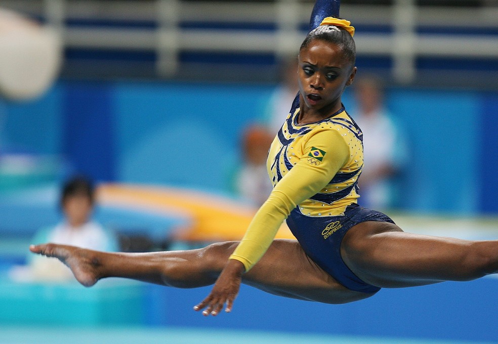 Daiane dos Santos é campeã Mundial de Ginástica Artística — Foto: Arquivo Globo