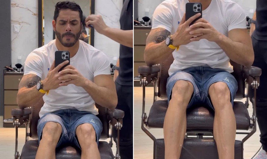 Rodolffo repercutiu na web com foto das pernas
