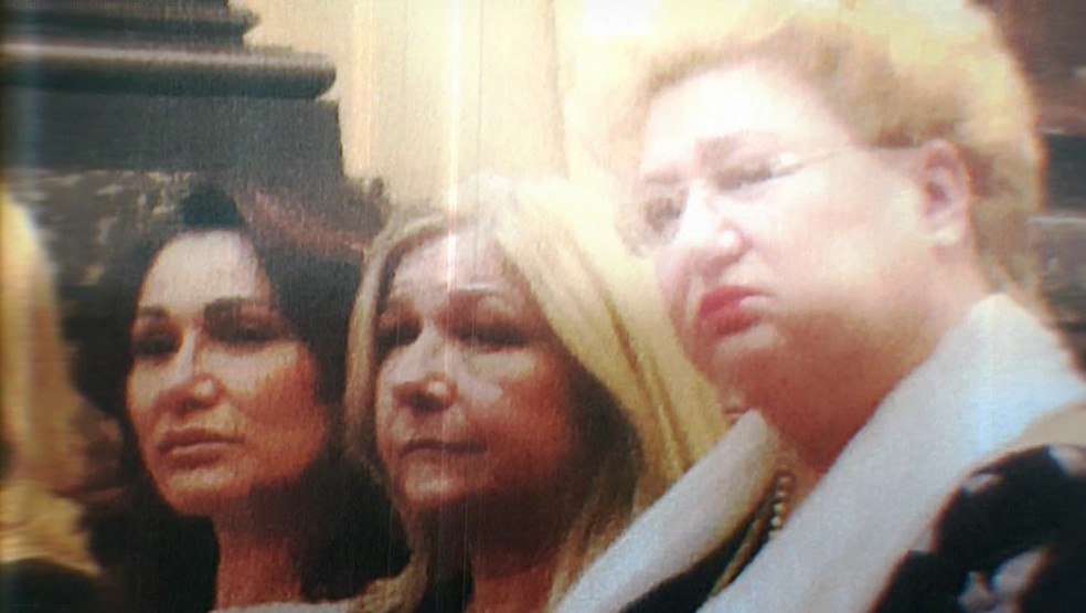 Suzuki, Cristine Rodrigues e Anita Harley, em cena do documentário 'O Testamento', do Globoplay — Foto: Reprodução/Globoplay