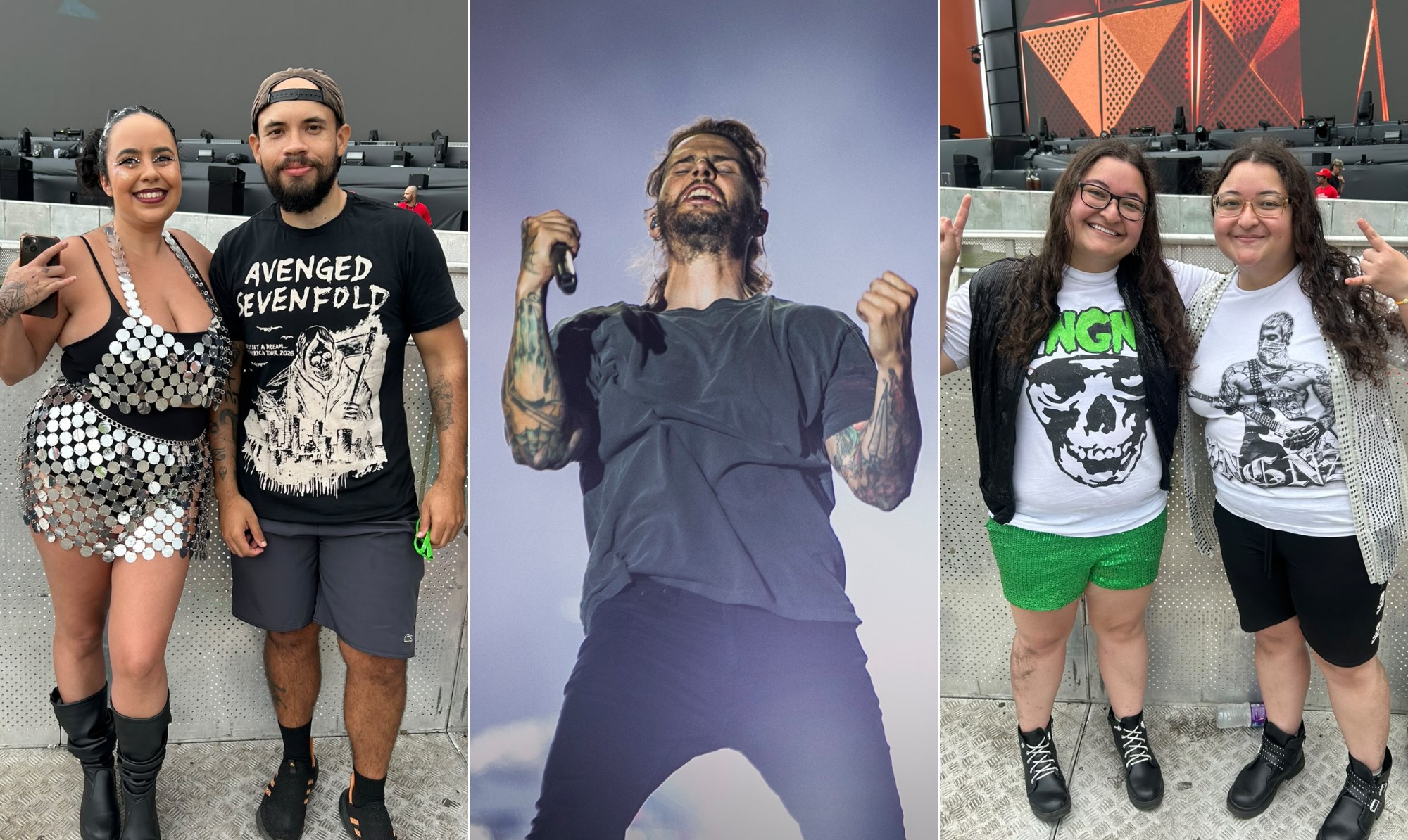 Fãs do Avenged Sevenfold esperam na grade do Palco Mundo nove horas antes do show: 'Desafiador'