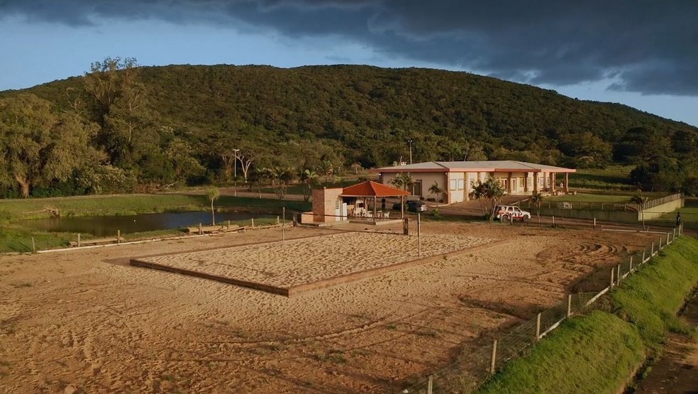 O refúgio de Ronaldinho Gaúcho, no Rio Grande do Sul — Foto: reprodução/ netflix