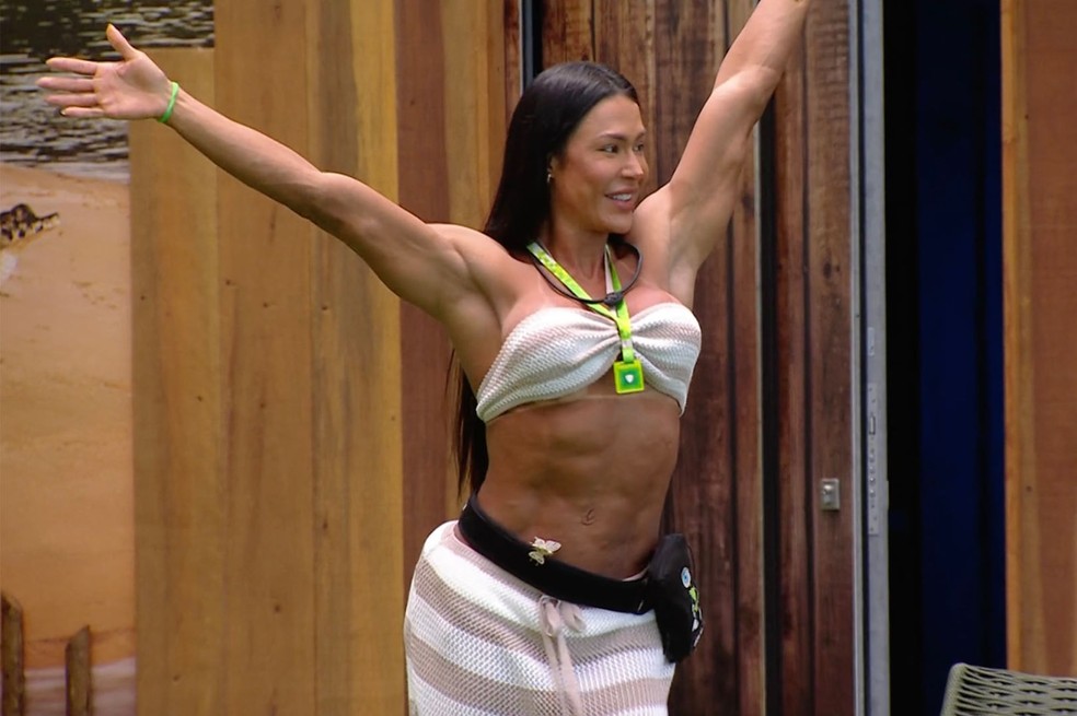 Gracyanne volta ao "BBB 25" — Foto: Reprodução