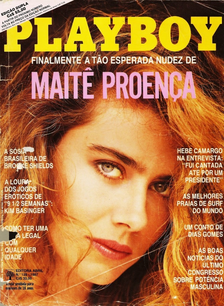 Maitê Proença  na capa da "Playboy" — Foto: reprodução