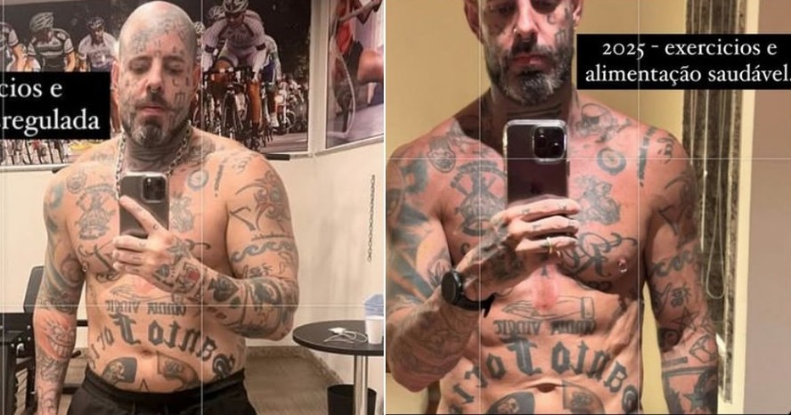 Tico Santa Cruz mostra antes e depois de eliminar 12kg e revela nova ...