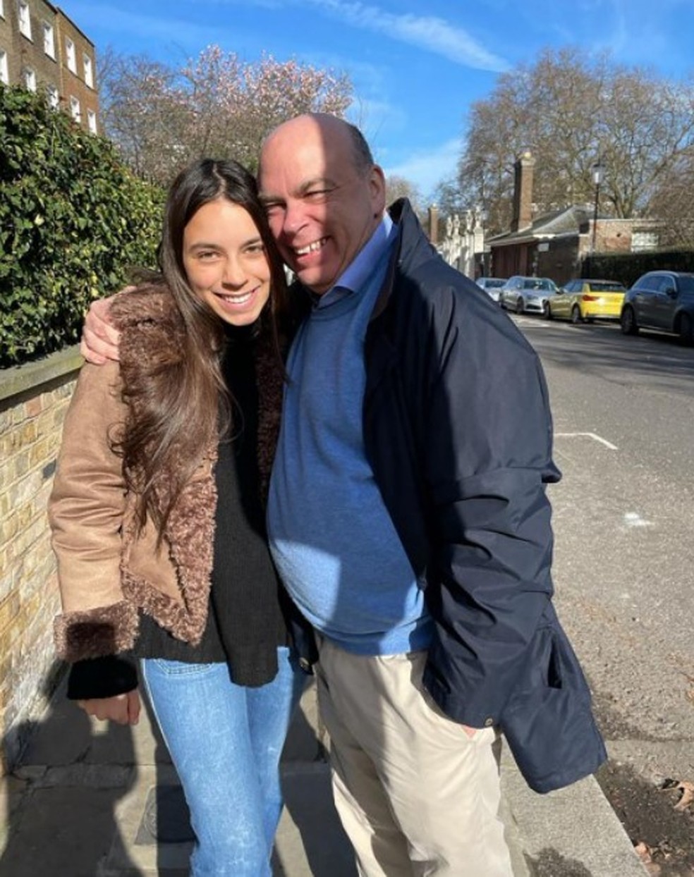 Mike Lynch e a sua filha, Hannah: mortos no naufr&aacute;gio do Bayesian &mdash; Foto: AFP