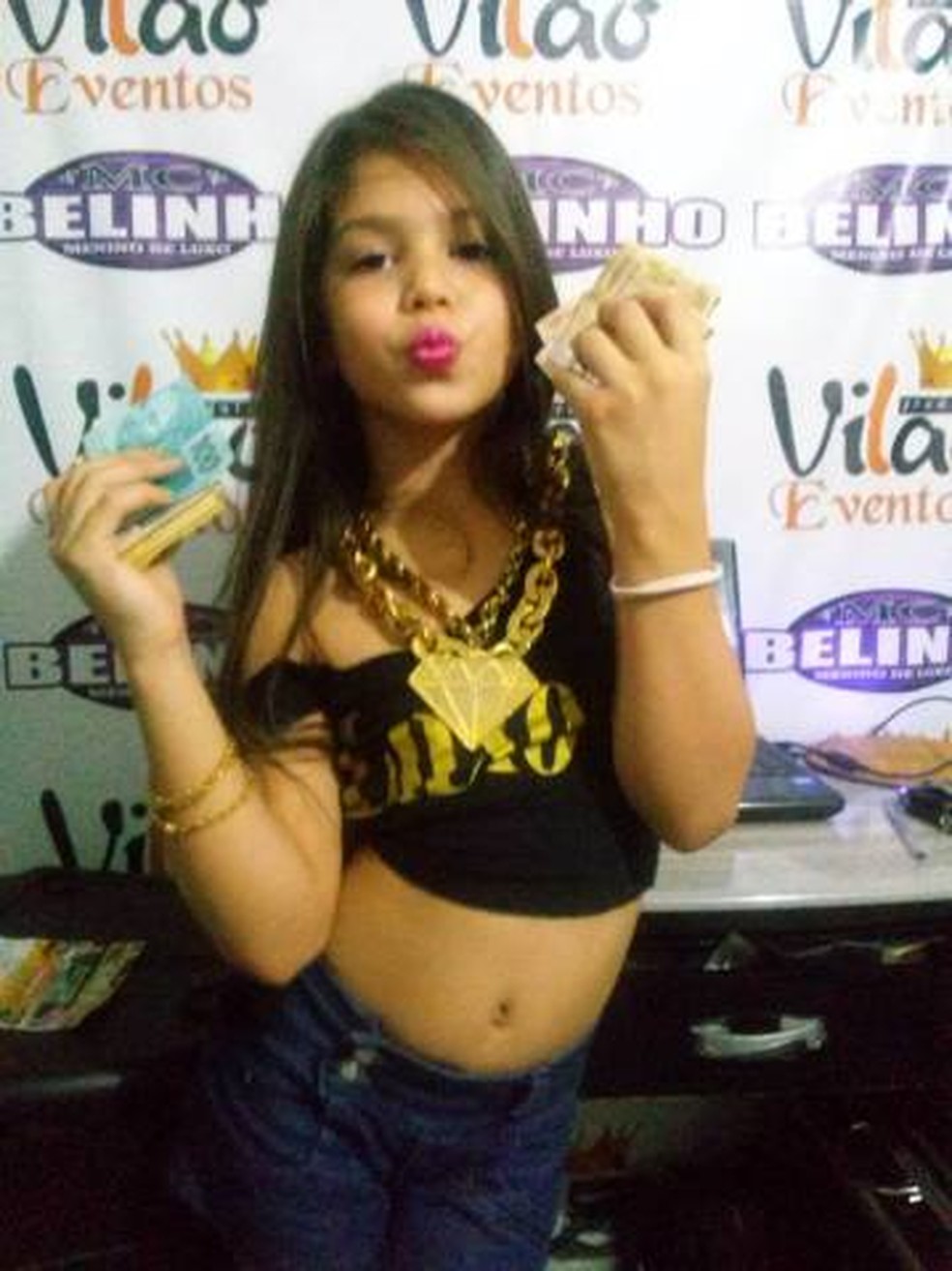 MC Melody na inf&acirc;ncia &mdash; Foto: Instagram