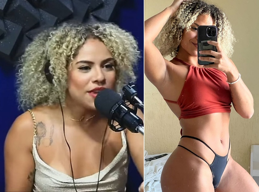 Kevelin Gomes revelou ser garota de programa &mdash; Foto: Reprodu&ccedil;&atilde;o