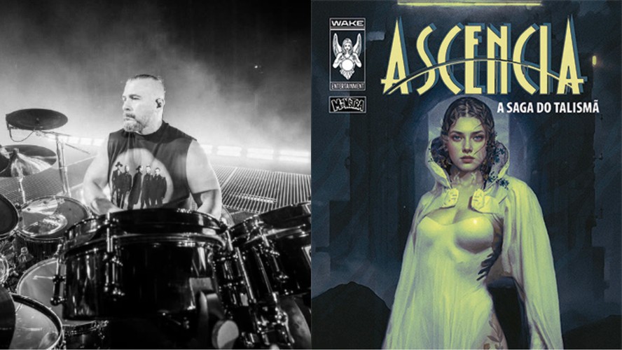 John Dolmayan e capa da edição brasileira de Ascencia