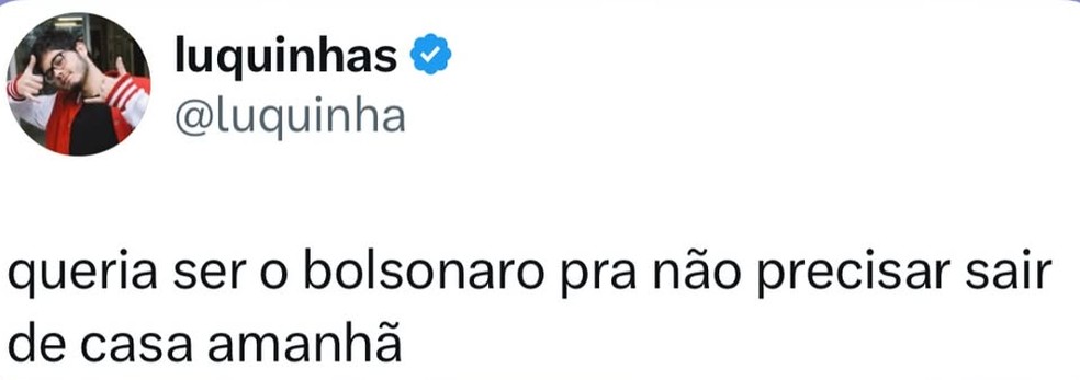 Prisão domiciliar do ex-presidente Jair Bolsonaro repercute nas redes sociais — Foto: Reprodução/ X