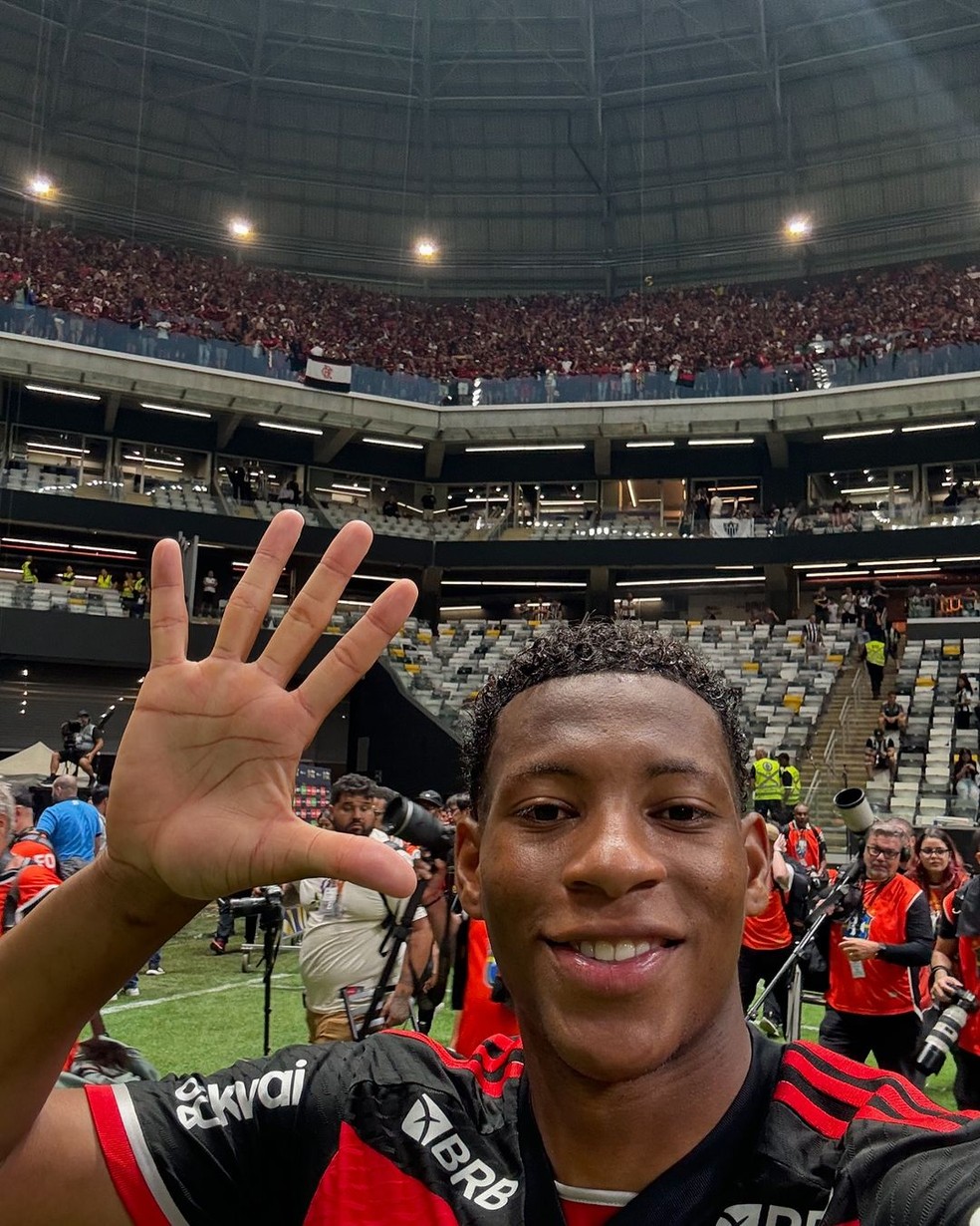 Gonzalo Plata, jogador do Flamengo — Foto: Reprodução/Instagram/Flamengo