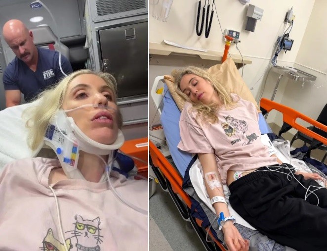 Comediante é salva pelos filhos após geladeira de 270 quilos virar sobre ela