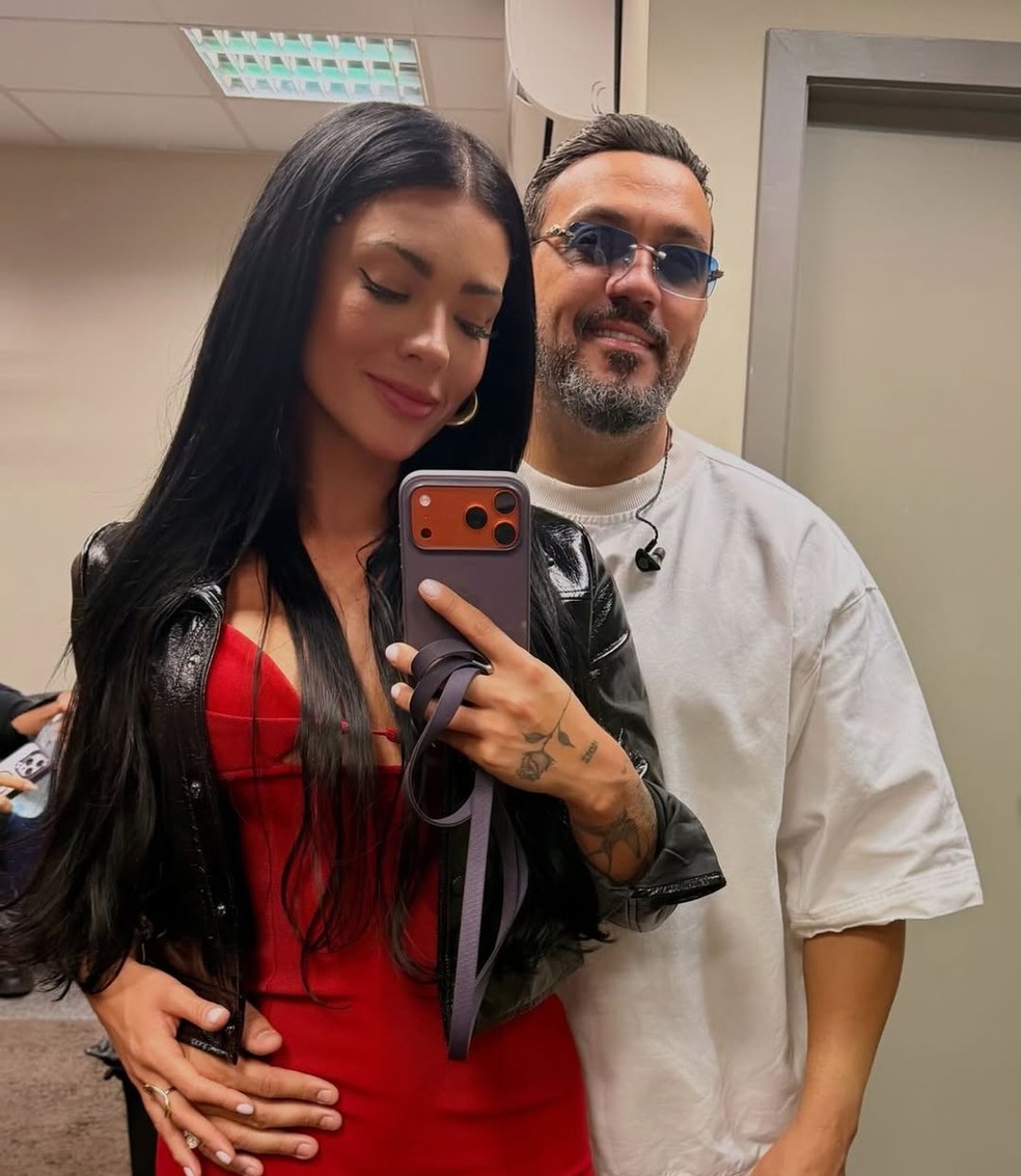 Belo e Rayane Figliuzzi &mdash; Foto: Reprodu&ccedil;&atilde;o/Instagram