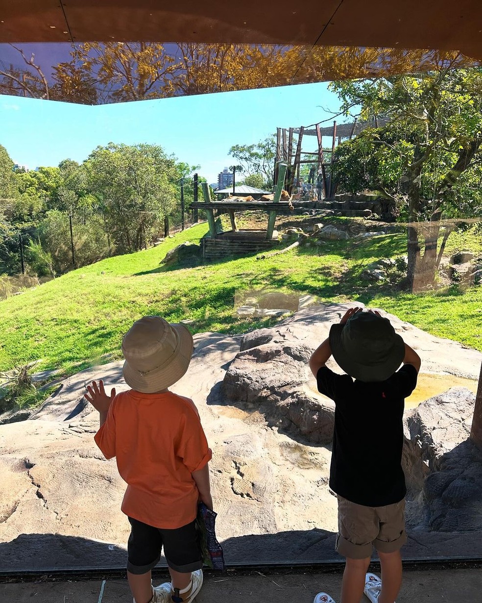 Thalles Bretas mostra passeio com os filhos Austrália — Foto: Instagram