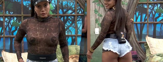 Look de Fernanda no 'BBB 24' — Foto: Reprodução/Globoplay