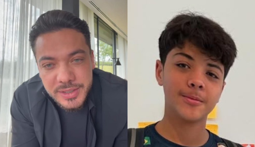 Yhudi, de 14 anos, filho do cantor Wesley Safadão, precisou passar por uma cirurgia para a retirada de um tumor benigno no crânio — Foto: Reprodução/Instagram