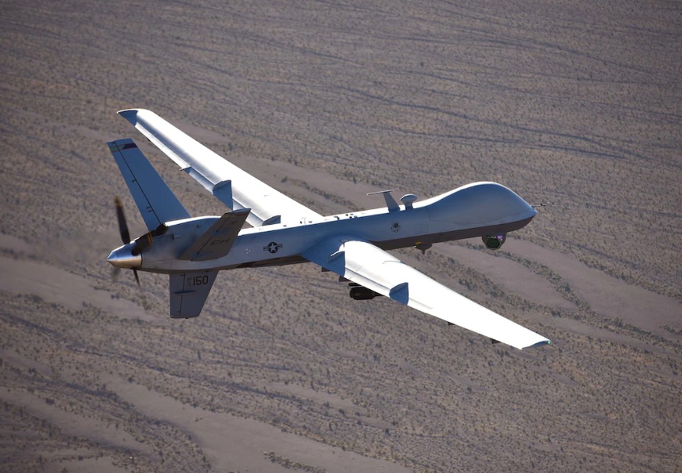 Drone MQ-9 Reaper é modelo usado pela Força Aérea dos EUA — Foto: Divulgação/US Air Force/William Rio Rosado