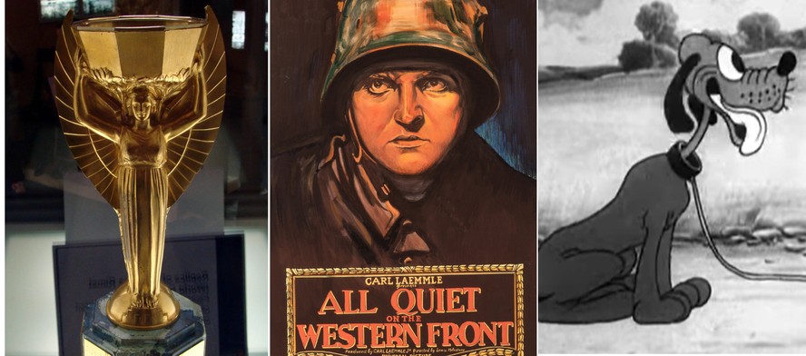 De Taça Jules Rimet à primeira aparição de Pluto