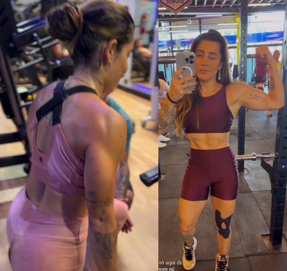 Lauana Prado mostra rotina de malhação na web — Foto: Reprodução/Instagram