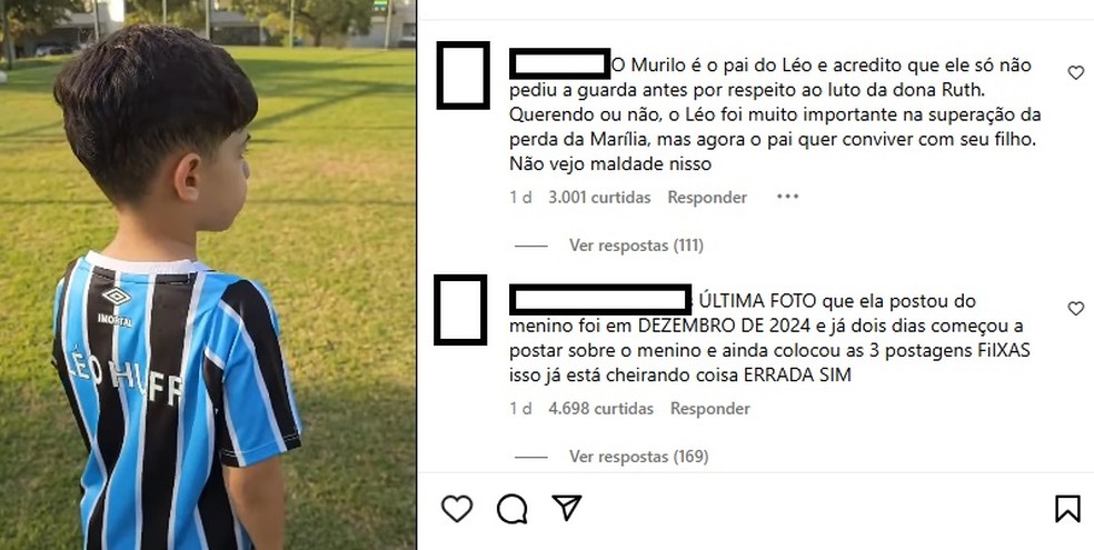 Mãe de Marília Mendonça é criticada por sequência de postagens com o neto — Foto: Reprodução/Instagram