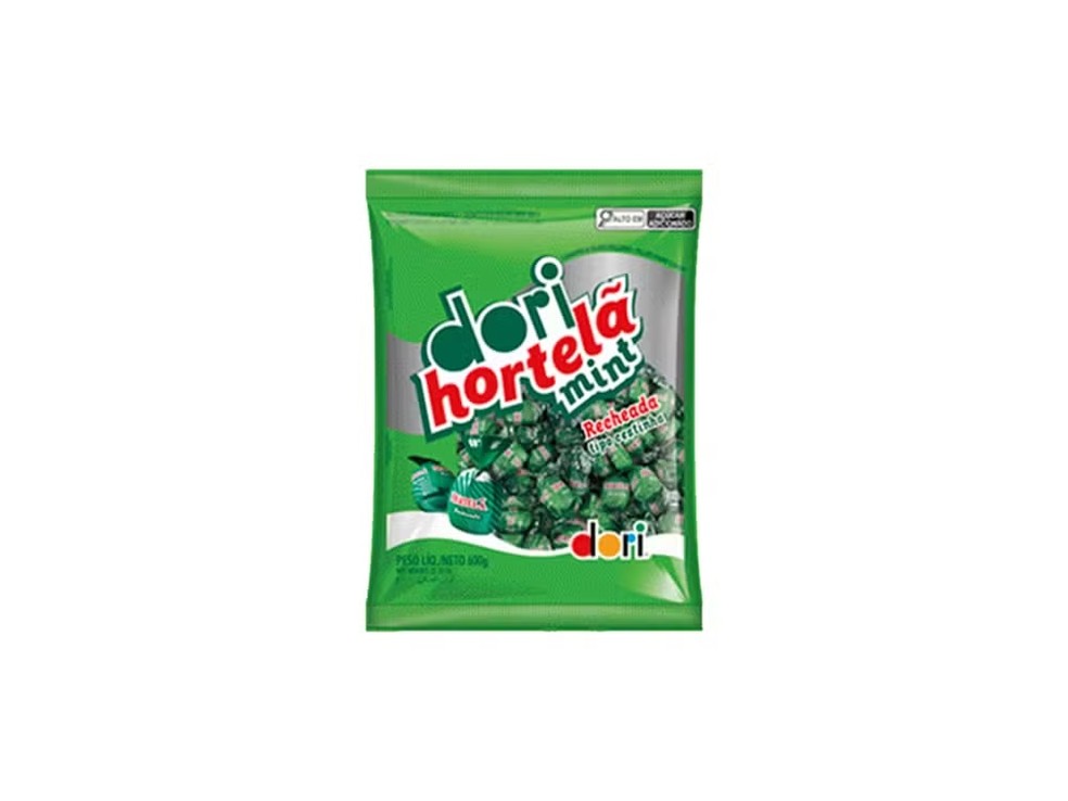 Balas Hortelã Mint Recheada da marca Dori — Foto: Reprodução