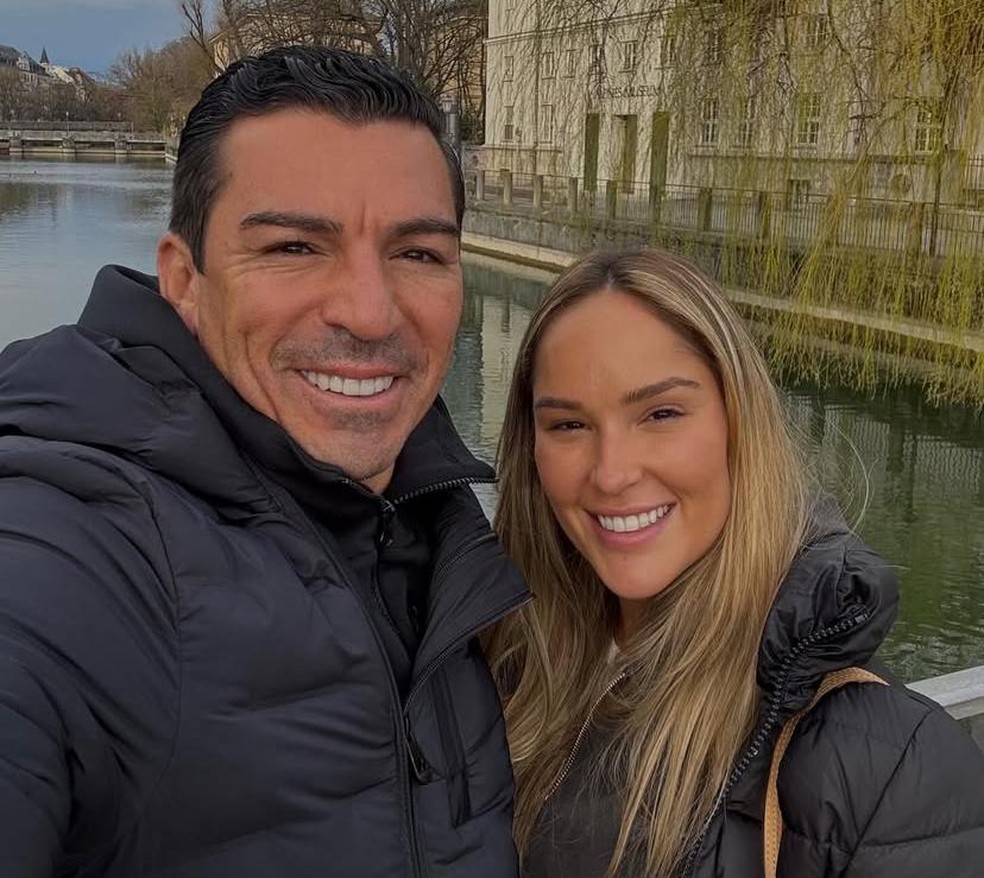 Lúcio e a mulher, Marília Forgiarini — Foto: Reprodução / Instagram