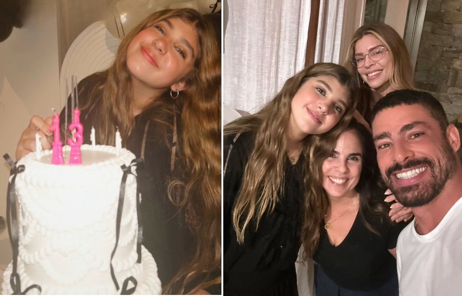 Grazi e Cauã Reymond se reúnem no aniversário de 13 anos da filha, Sofia