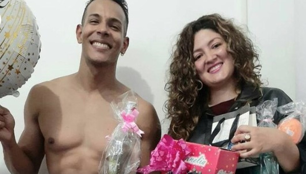 Griselda Galleguillos e o venezuelano eleito para disputar o Mister Universo — Foto: Reprodução