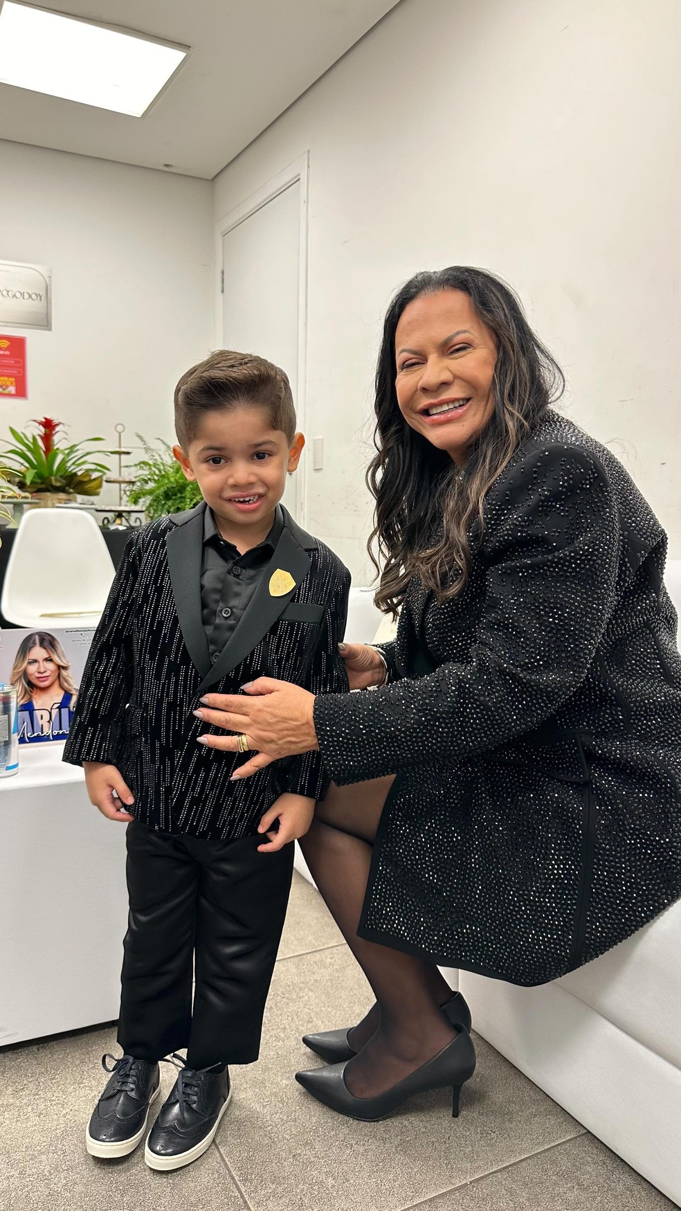 Dona Ruth com o neto Lo, filho de Marlia Mendona  Foto: reproduo/ instagram