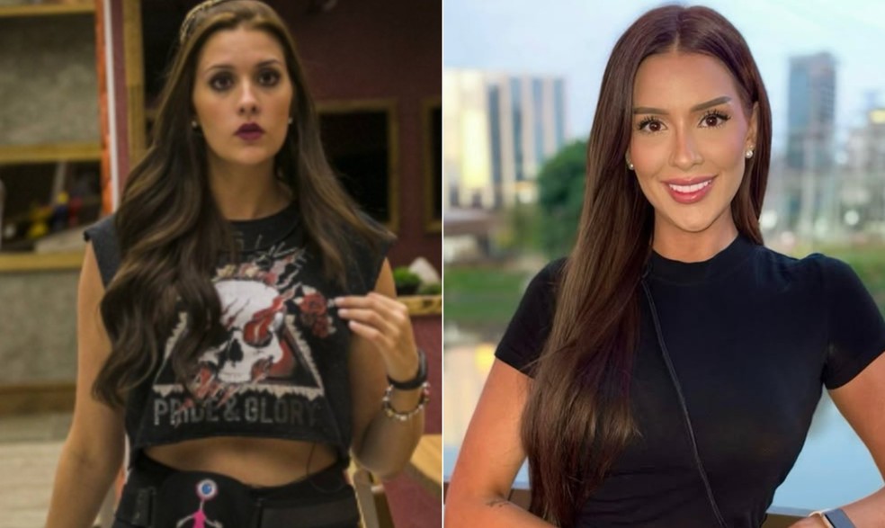 Tamires no 'BBB 15' e atualmente — Foto: Reprodução/TV Globo | Instagram