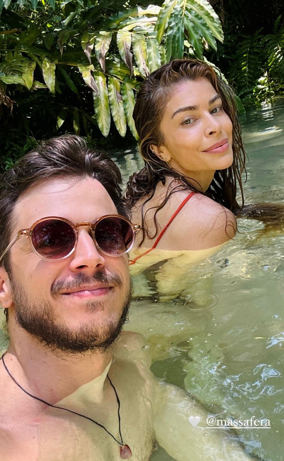 Grazi e João Villa no Jalapão — Foto: Instagram