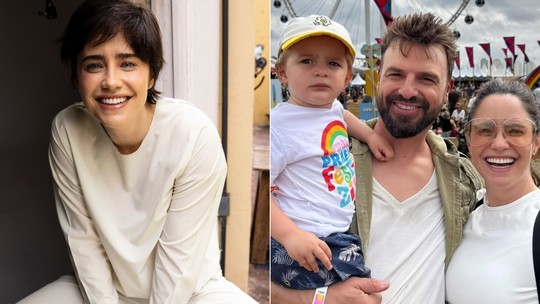 Após ‘Três Graças’, Fernanda Vasconcellos quer curtir tempo com o marido, Cássio Reis, e o filho antes de novo trabalho