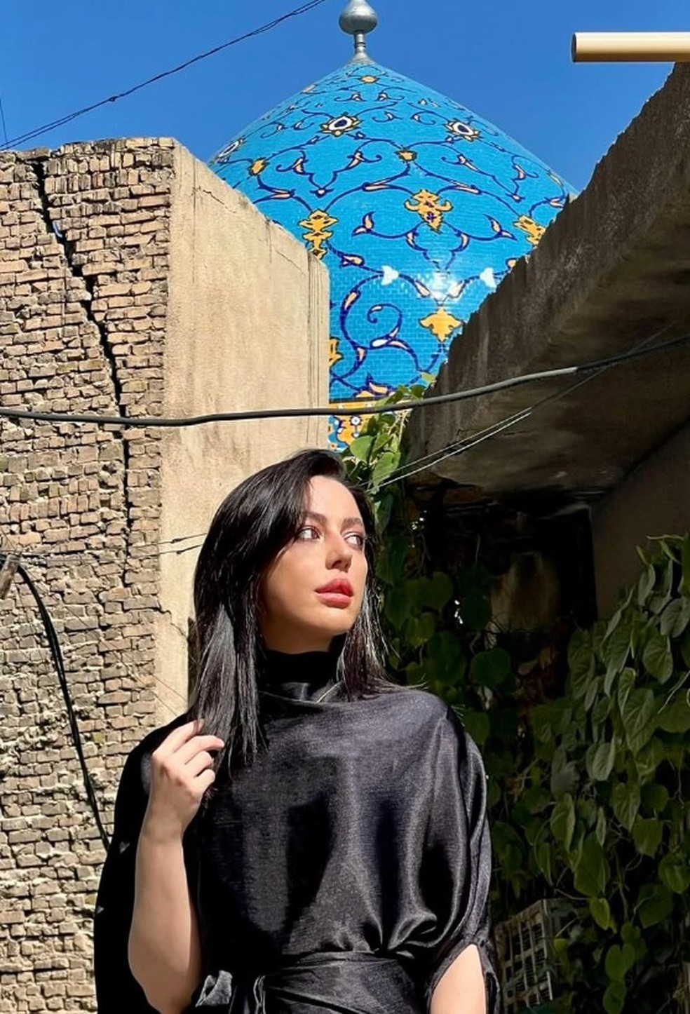 Whitney Wright em Bagd&aacute;, Iraque &mdash; Foto: Reprodu&ccedil;&atilde;o/Instagram