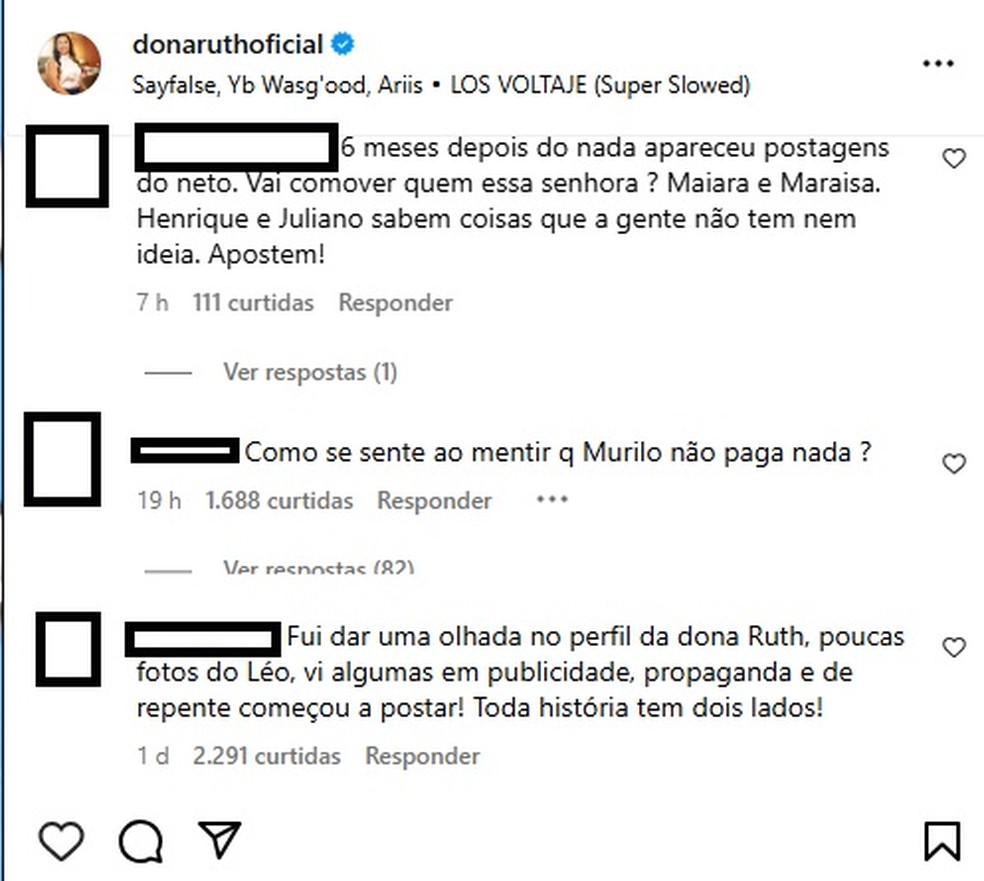 Mãe de Marília Mendonça é criticada por sequência de postagens com o neto — Foto: Reprodução/Instagram