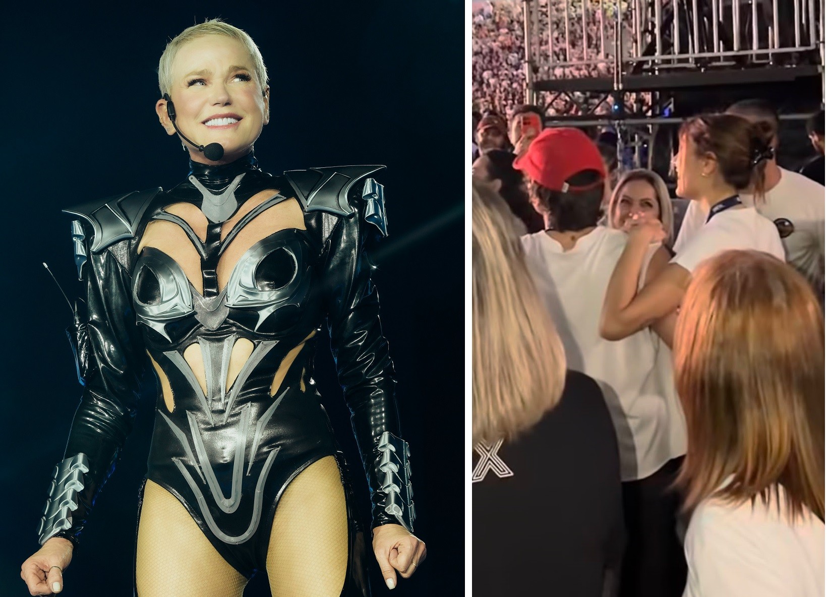 Xuxa cobra neto a Sasha em show: 'Quem sabe nos próximos shows eu já possa dizer'; vídeo