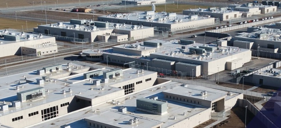 Penitenciária estadual em Salt Lake City (Utah, EUA) — Foto: Reprodução