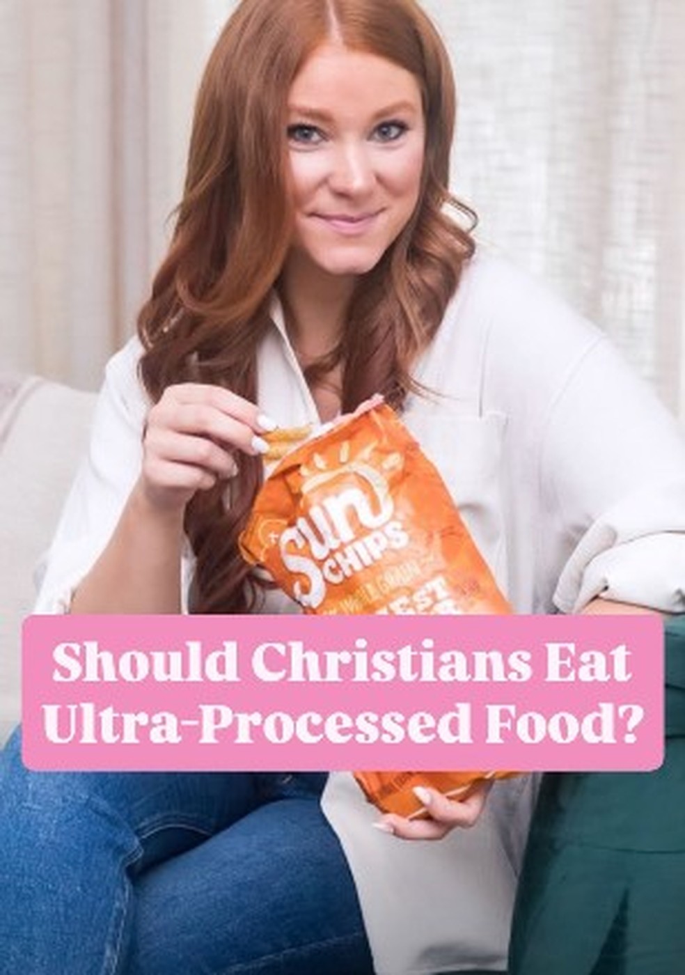 Abbie Stasior pergunta: 'Cristãos deveriam comer alimento ultraprocessado?' — Foto: Reprodução/Instagram