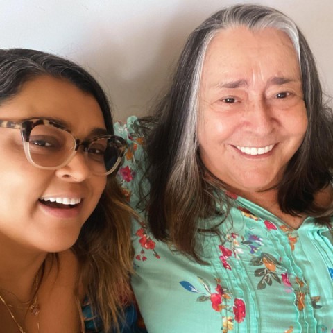 Preta Gil com a mãe Sandra Gadelha — Foto: Foto: Reprodução / Instagram
