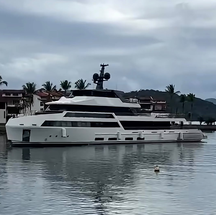 Iate de R$ 120 milh&otilde;es de Neymar chega em Angra dos Reis &mdash; Foto: Reprodu&ccedil;&atilde;o/Instagram