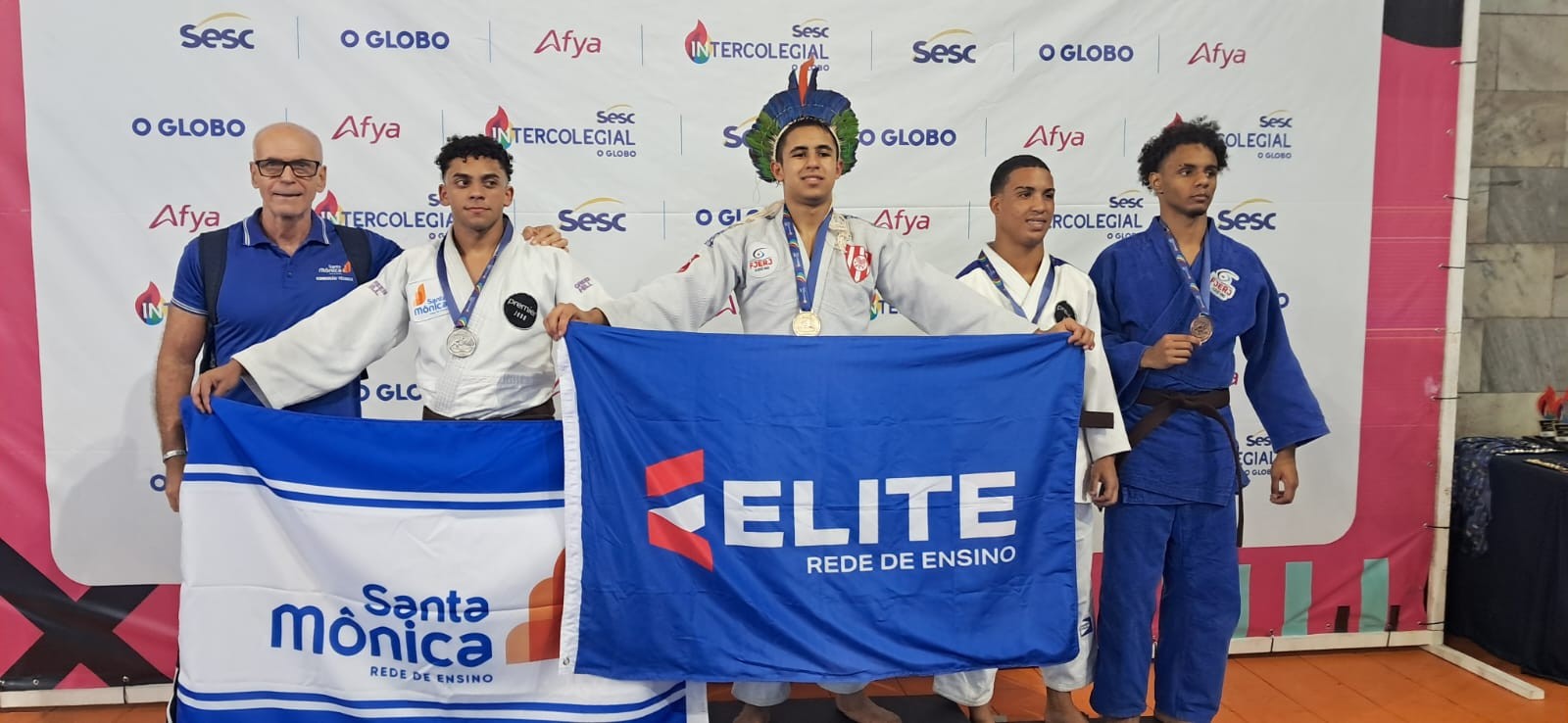 Ippons e boas histórias: judô do Intercolegial movimenta o Olaria Atlético Clube