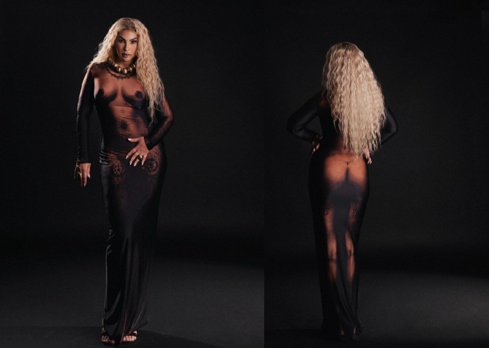 O vestido de Valesca Popozuda no Prêmio Multishow — Foto: Reprodução/Instagram