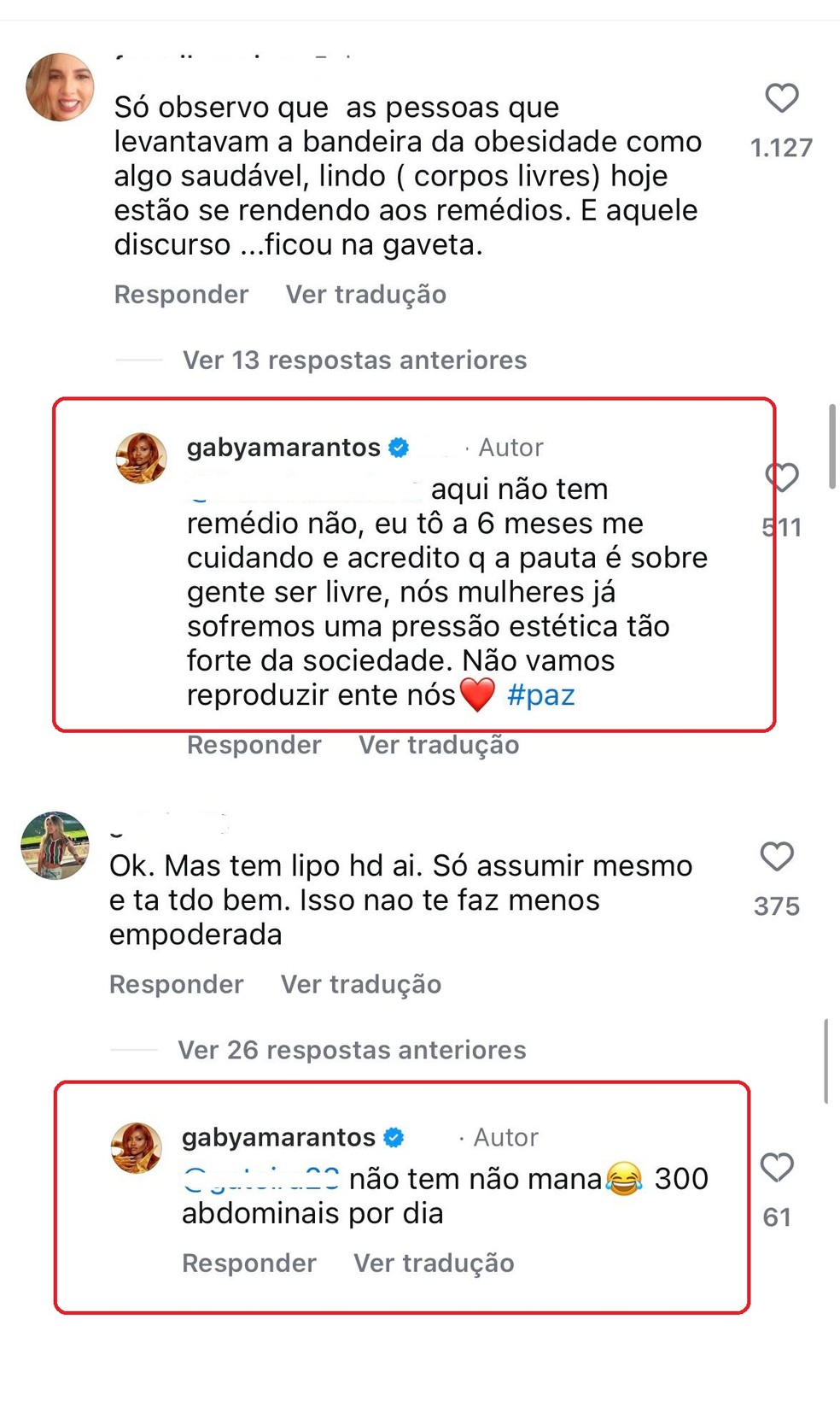 Gaby Amarantos nega lipo e uso de remédios após perder 25kg — Foto: Instagram