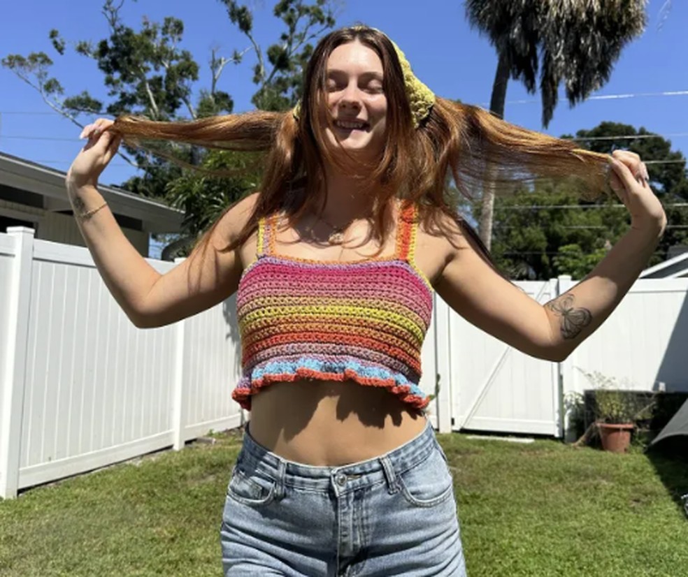 Flora, ex-produtora de conteúdo explcícito que mudou totalmente o seu conteúdo para mindfulness — Foto: Divulgação