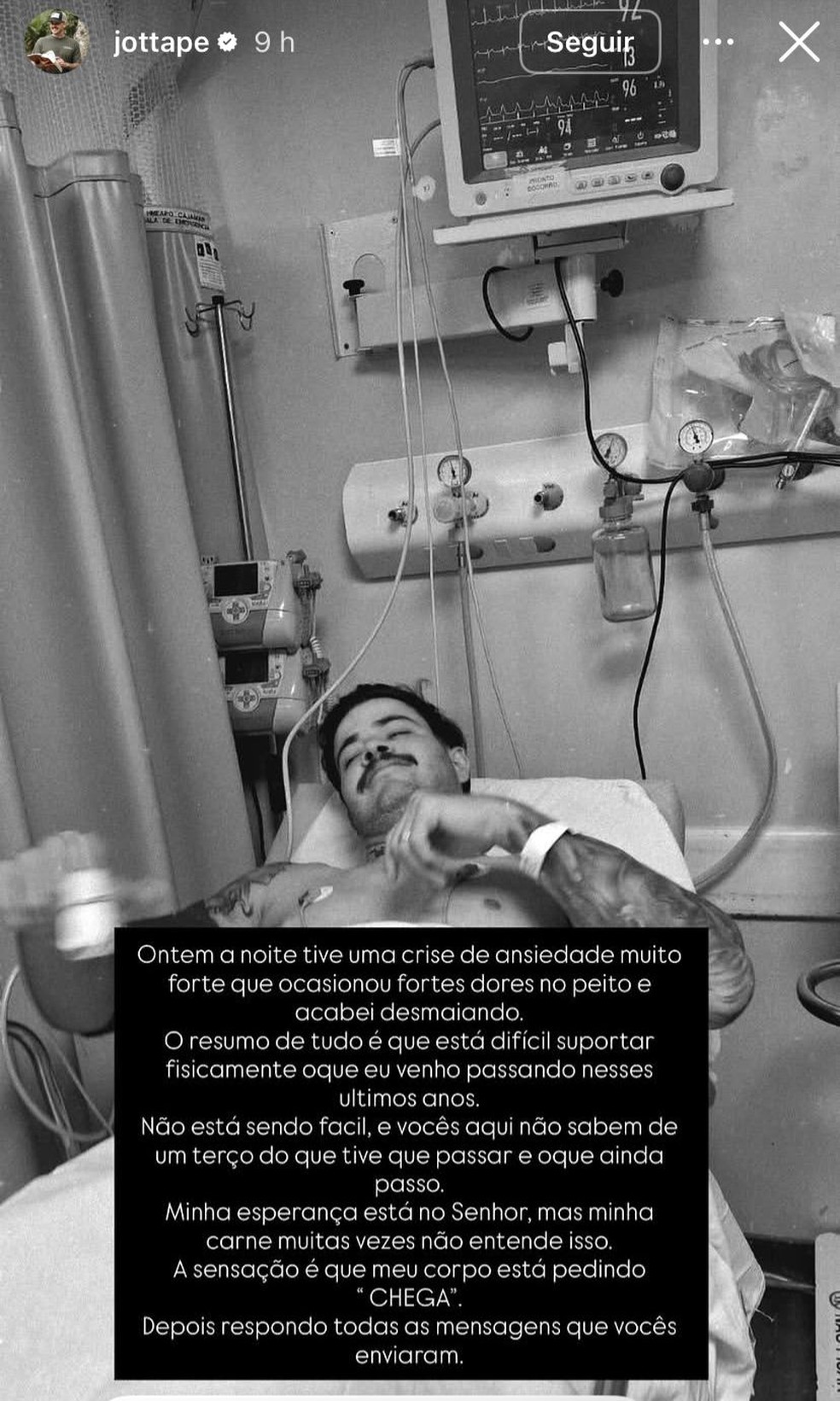 Jottapê — Foto: Reprodução/ Instagram
